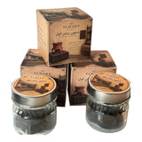LumaHouse ELMARA PERFUMES premium Dukhoon incense pieces in glass jars with matching cardboard boxes